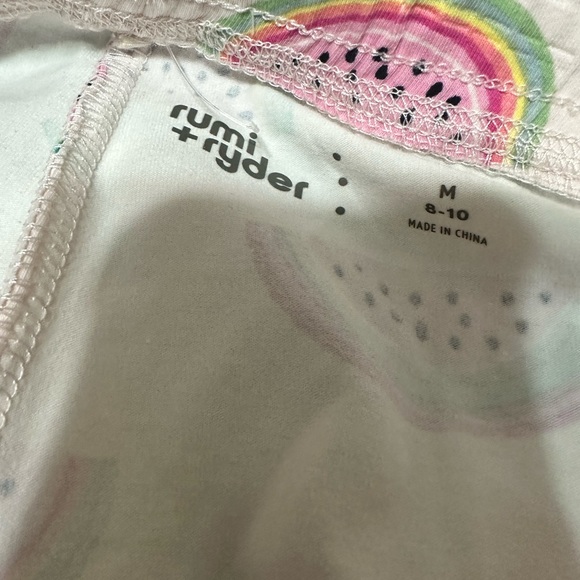 RUMI + RYDER Girl's Pink (Dolphin Style) Shorts Watermelon Graphic Size Medium - Picture 3 of 6